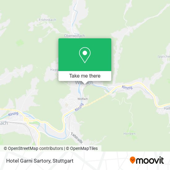 Hotel Garni Sartory map