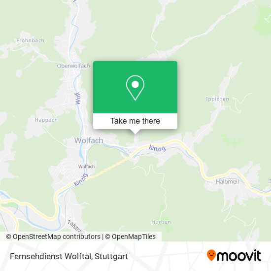 Fernsehdienst Wolftal map
