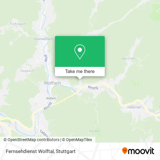 Карта Fernsehdienst Wolftal