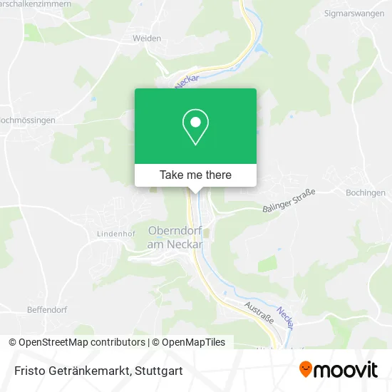 Карта Fristo Getränkemarkt