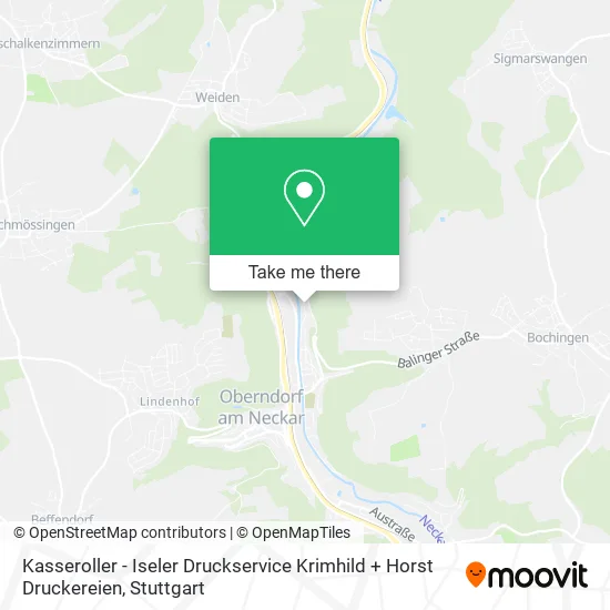 Карта Kasseroller - Iseler Druckservice Krimhild + Horst Druckereien