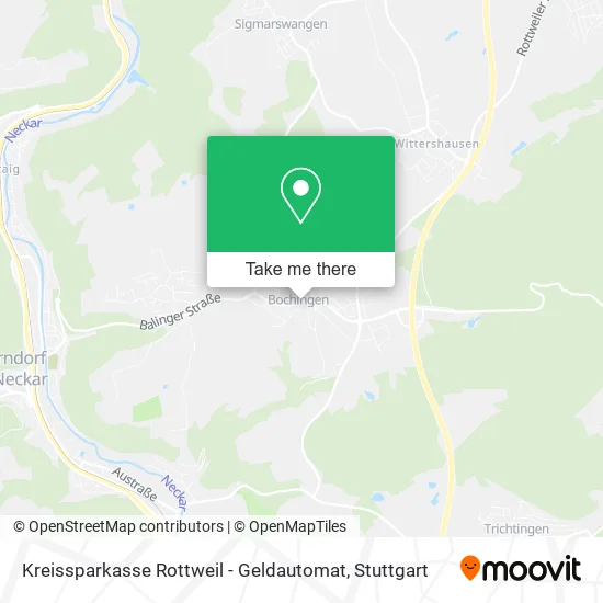 Карта Kreissparkasse Rottweil - Geldautomat