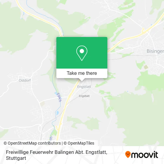 Карта Freiwillige Feuerwehr Balingen Abt. Engstlatt