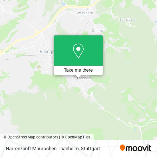 Narrenzunft Maurochen Thanheim map
