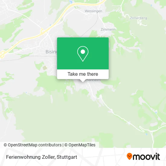 Карта Ferienwohnung Zoller
