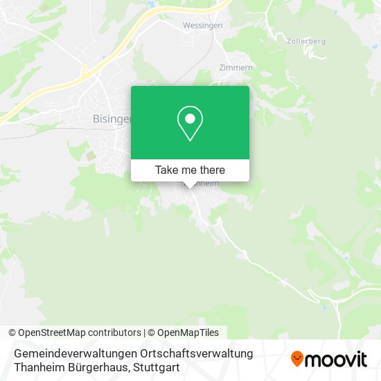 Gemeindeverwaltungen Ortschaftsverwaltung Thanheim Bürgerhaus map