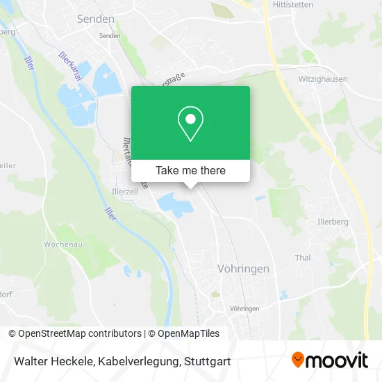 Карта Walter Heckele, Kabelverlegung