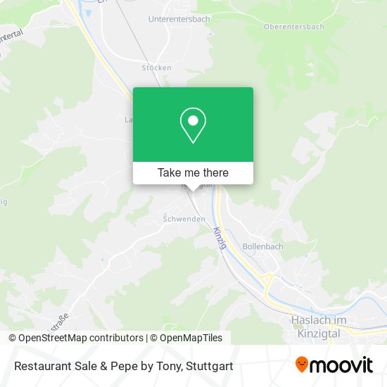 Карта Restaurant Sale & Pepe by Tony