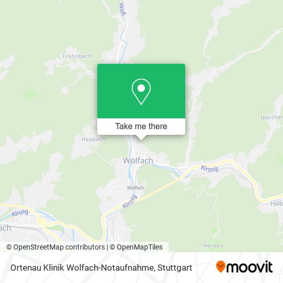 Ortenau Klinik Wolfach-Notaufnahme map
