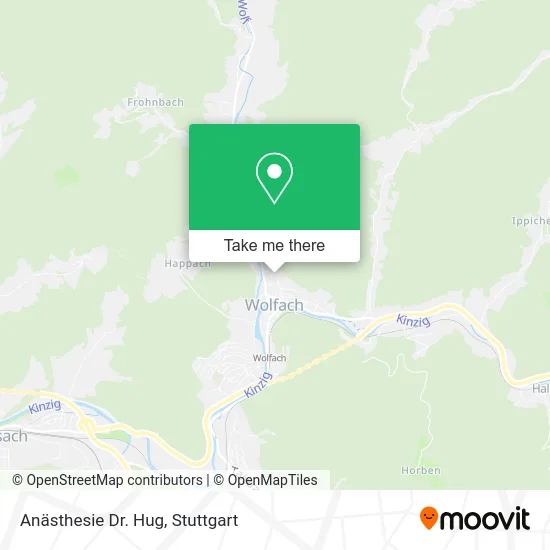 Карта Anästhesie Dr. Hug