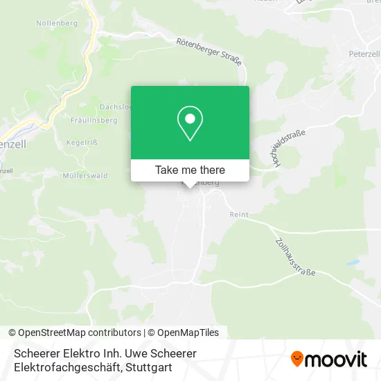 Карта Scheerer Elektro Inh. Uwe Scheerer Elektrofachgeschäft