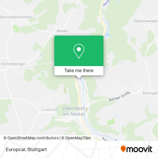 Europcar map