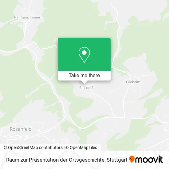 Карта Raum zur Präsentation der Ortsgeschichte