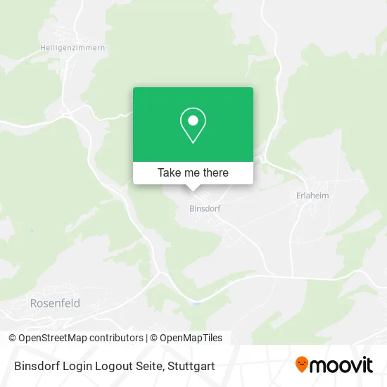 Карта Binsdorf Login Logout Seite