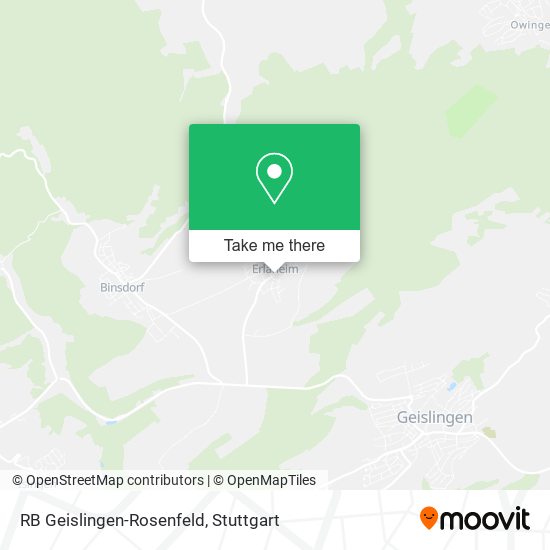 RB Geislingen-Rosenfeld map