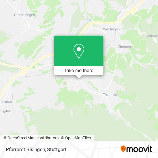 Pfarramt Bisingen map