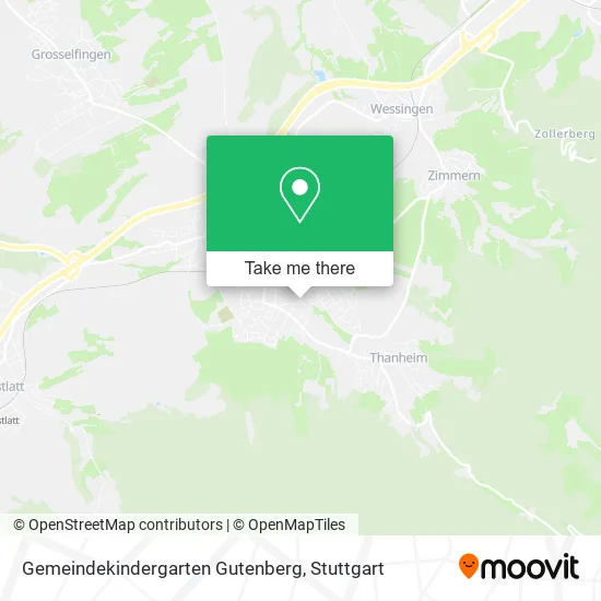 Карта Gemeindekindergarten Gutenberg