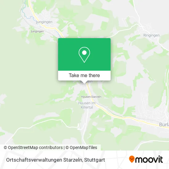 Карта Ortschaftsverwaltungen Starzeln