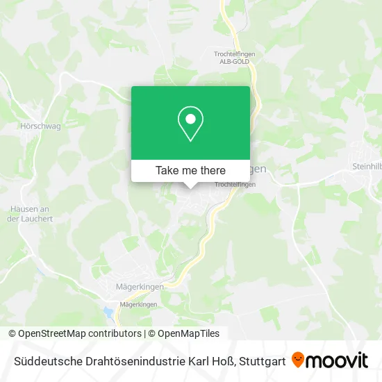 Карта Süddeutsche Drahtösenindustrie Karl Hoß
