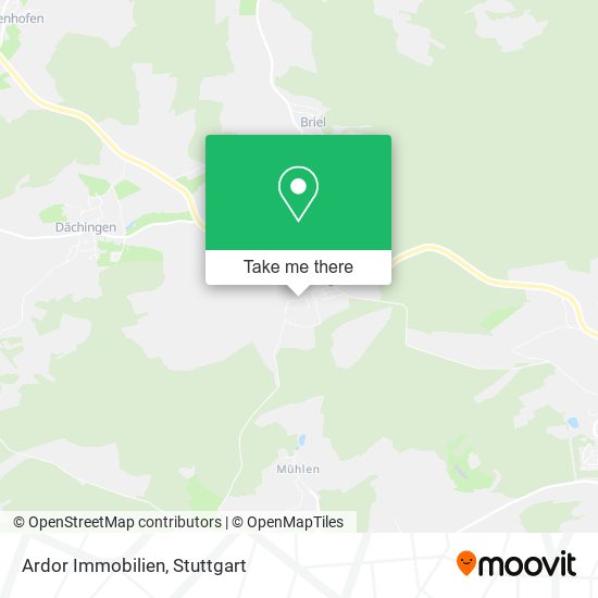 Ardor Immobilien map