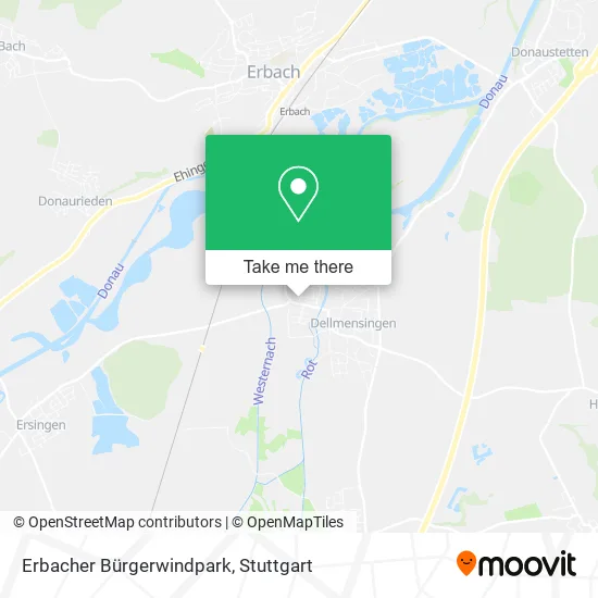 Карта Erbacher Bürgerwindpark