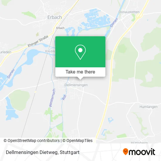 Карта Dellmensingen Dietweg