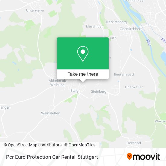 Pcr Euro Protection Car Rental map