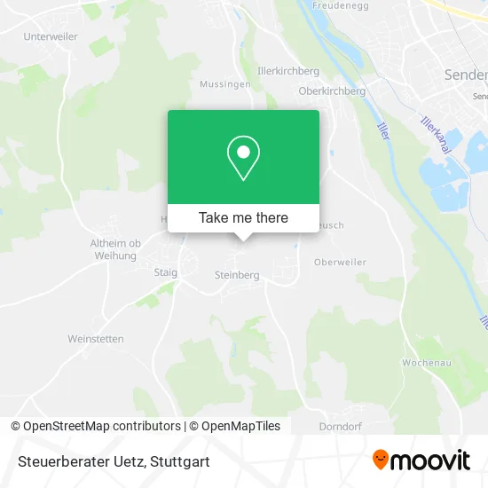 Карта Steuerberater Uetz