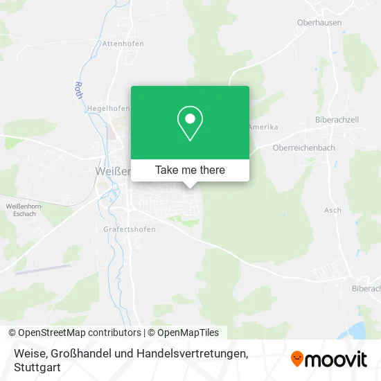 Карта Weise, Großhandel und Handelsvertretungen