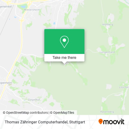 Карта Thomas Zähringer Computerhandel