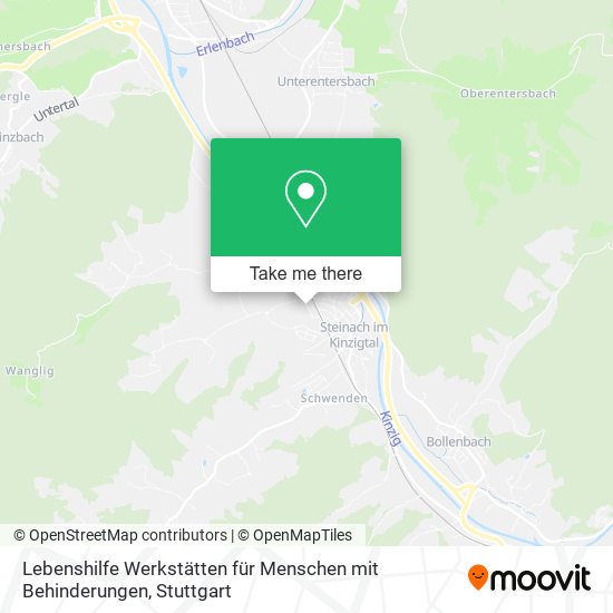 Lebenshilfe Werkstätten für Menschen mit Behinderungen map