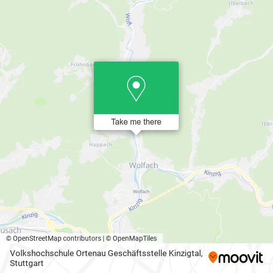 Карта Volkshochschule Ortenau Geschäftsstelle Kinzigtal