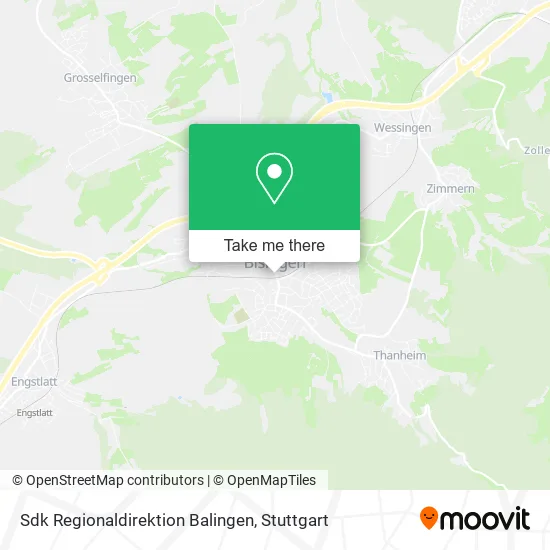 Карта Sdk Regionaldirektion Balingen