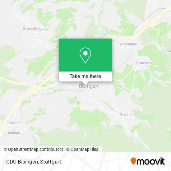 Карта CDU Bisingen