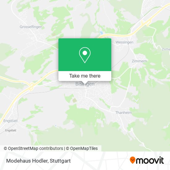 Modehaus Hodler map