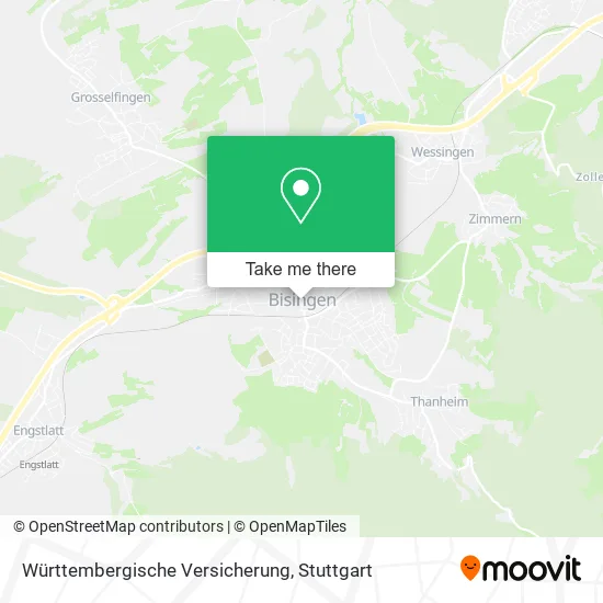 Карта Württembergische Versicherung