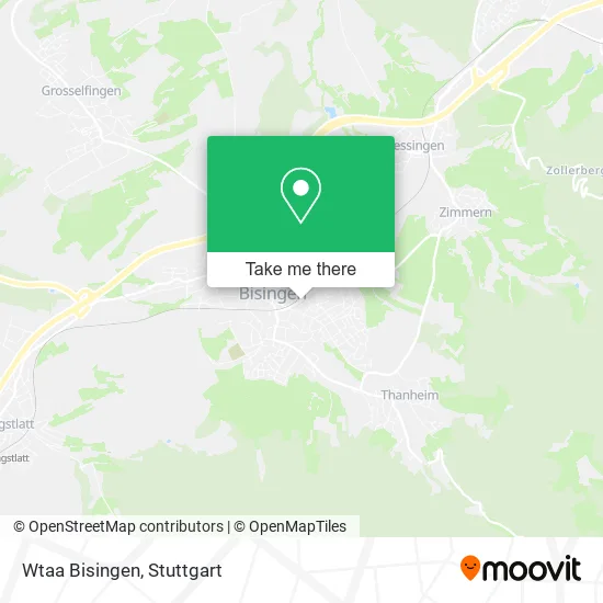 Карта Wtaa Bisingen