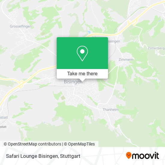 Safari Lounge Bisingen map