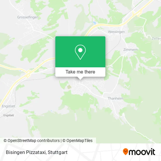 Карта Bisingen Pizzataxi