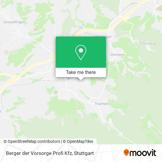 Berger der Vorsorge Profi Kfz map