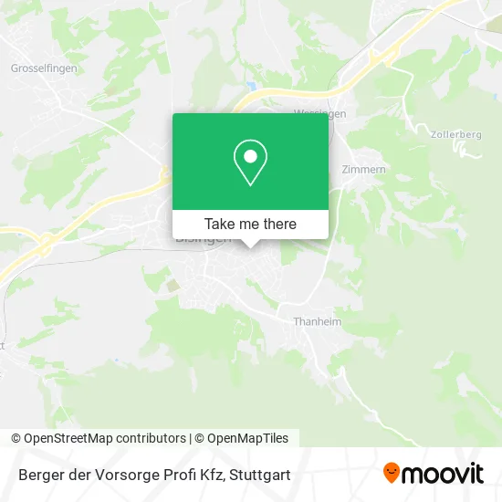 Карта Berger der Vorsorge Profi Kfz