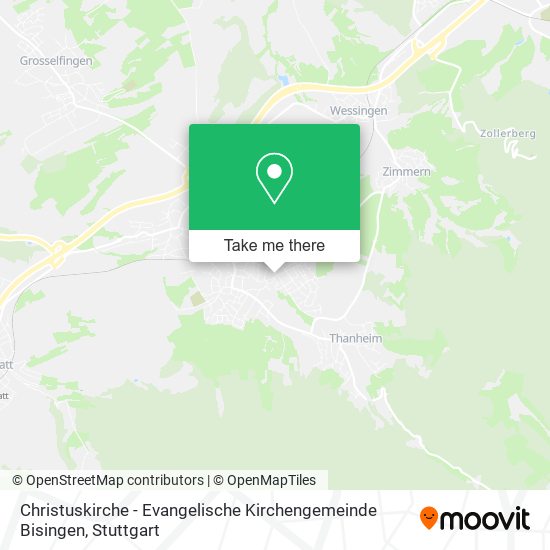 Christuskirche - Evangelische Kirchengemeinde Bisingen map
