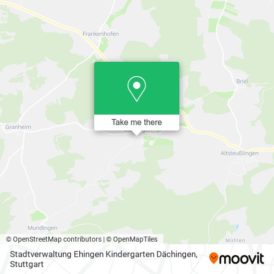Stadtverwaltung Ehingen Kindergarten Dächingen map