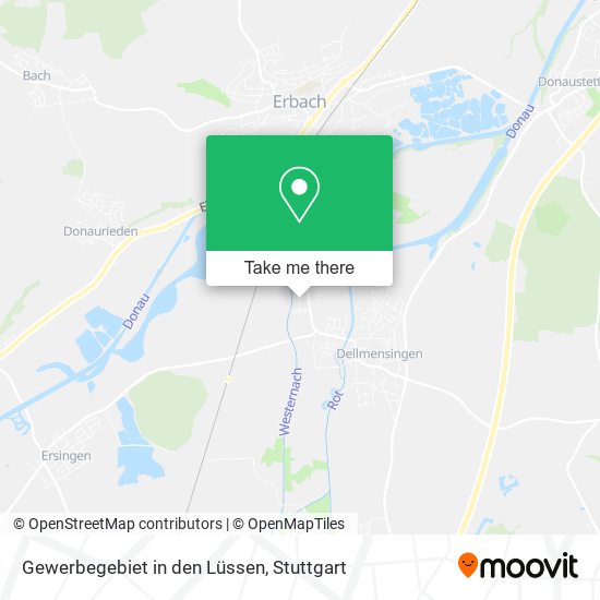 Gewerbegebiet in den Lüssen map