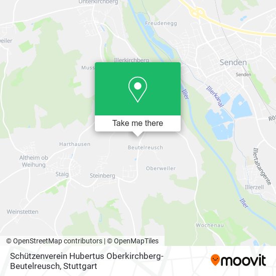 Schützenverein Hubertus Oberkirchberg-Beutelreusch map