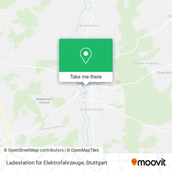 Карта Ladestation für Elektrofahrzeuge
