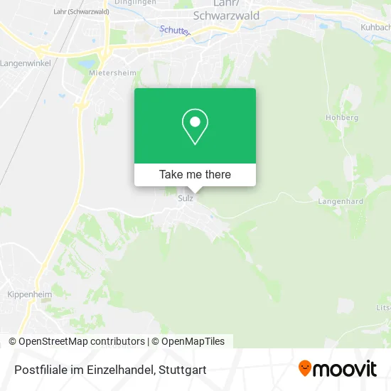 Карта Postfiliale im Einzelhandel