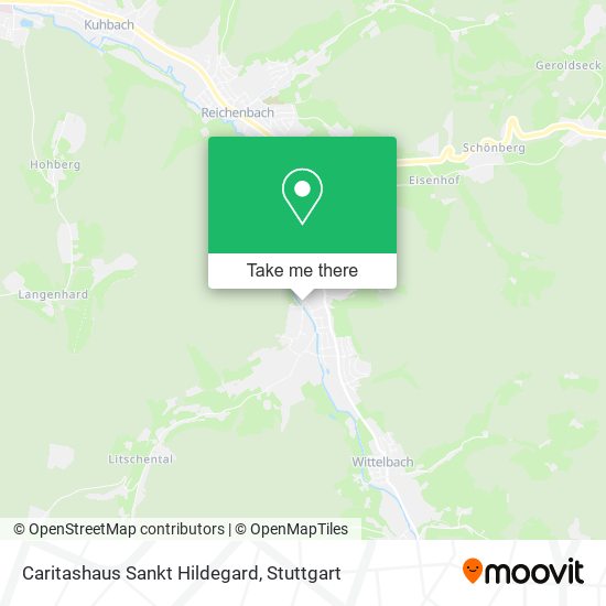 Caritashaus Sankt Hildegard map