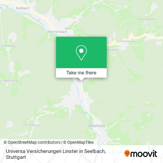 Карта Universa Versicherungen Linster in Seelbach
