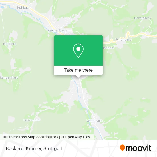 Карта Bäckerei Krämer